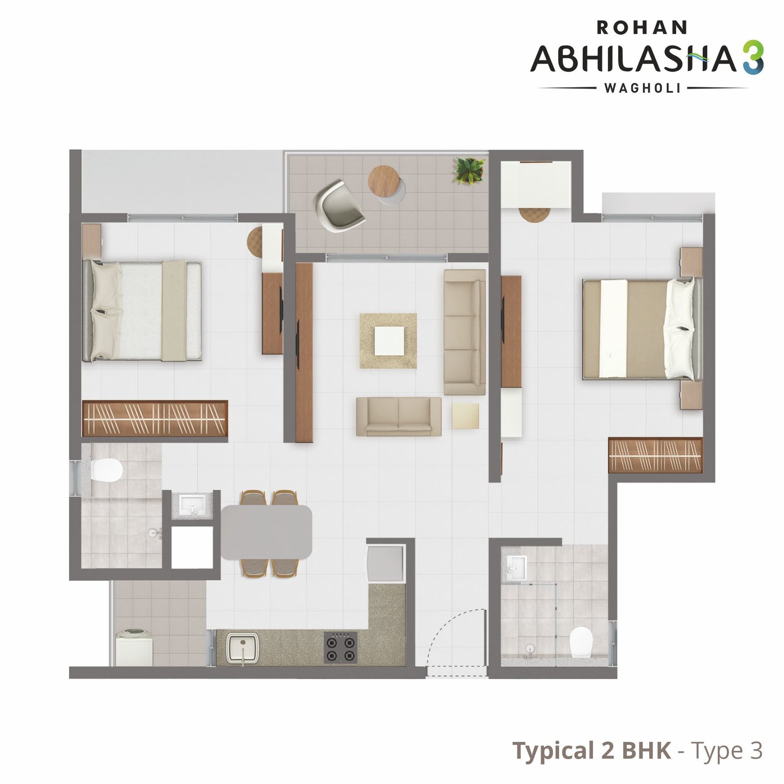 Ab3 - 2 BHK - Type 3